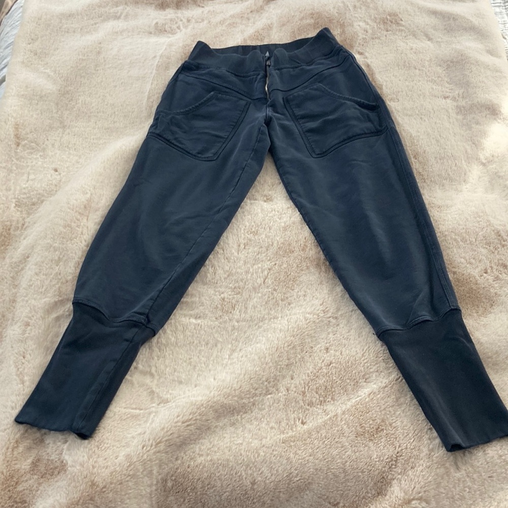 Free People Black/Dark Grey Jogger Pants